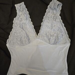 Forever 21 Light Gray Blue Tank Top